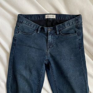 Madewell dark wash jegging style jeans